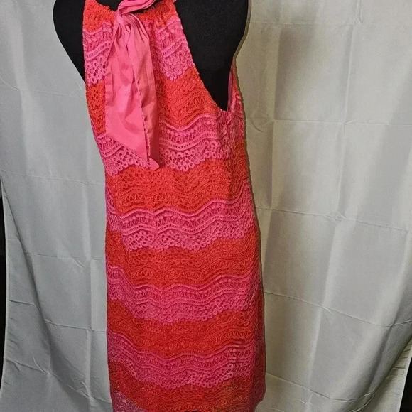 Trina Turk Red and Pink Striped Sleevelss Maxi Dress - Picture 7 of 11